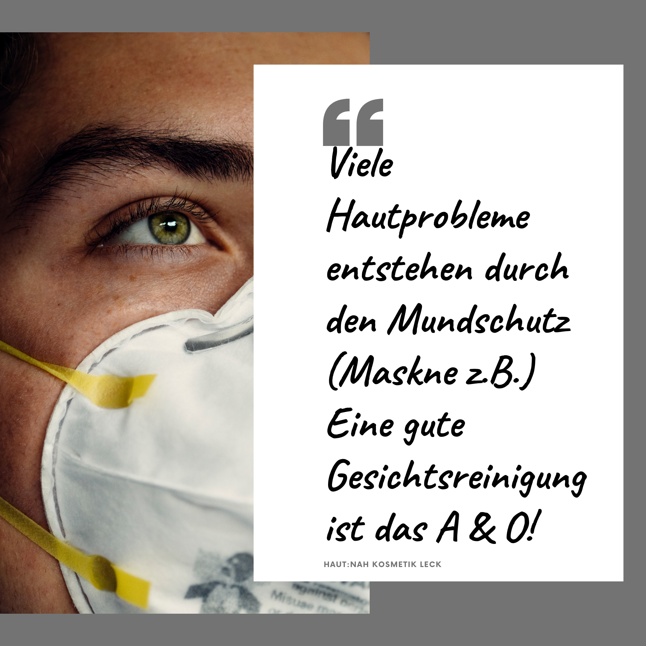 Featured image for “Hautprobleme durch den Mundschutz?!”