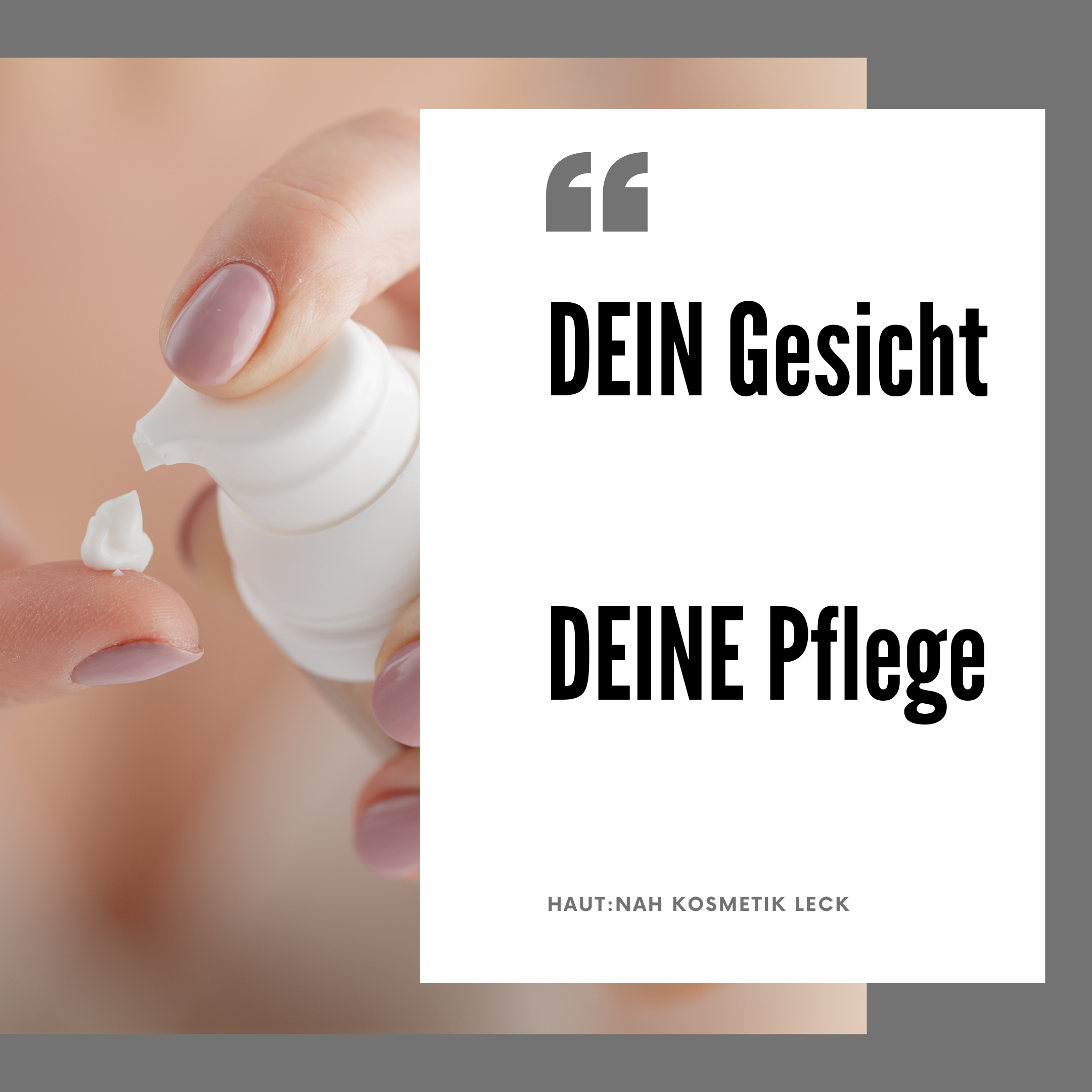 Featured image for “DEIN Gesicht – DEINE Pflege!”